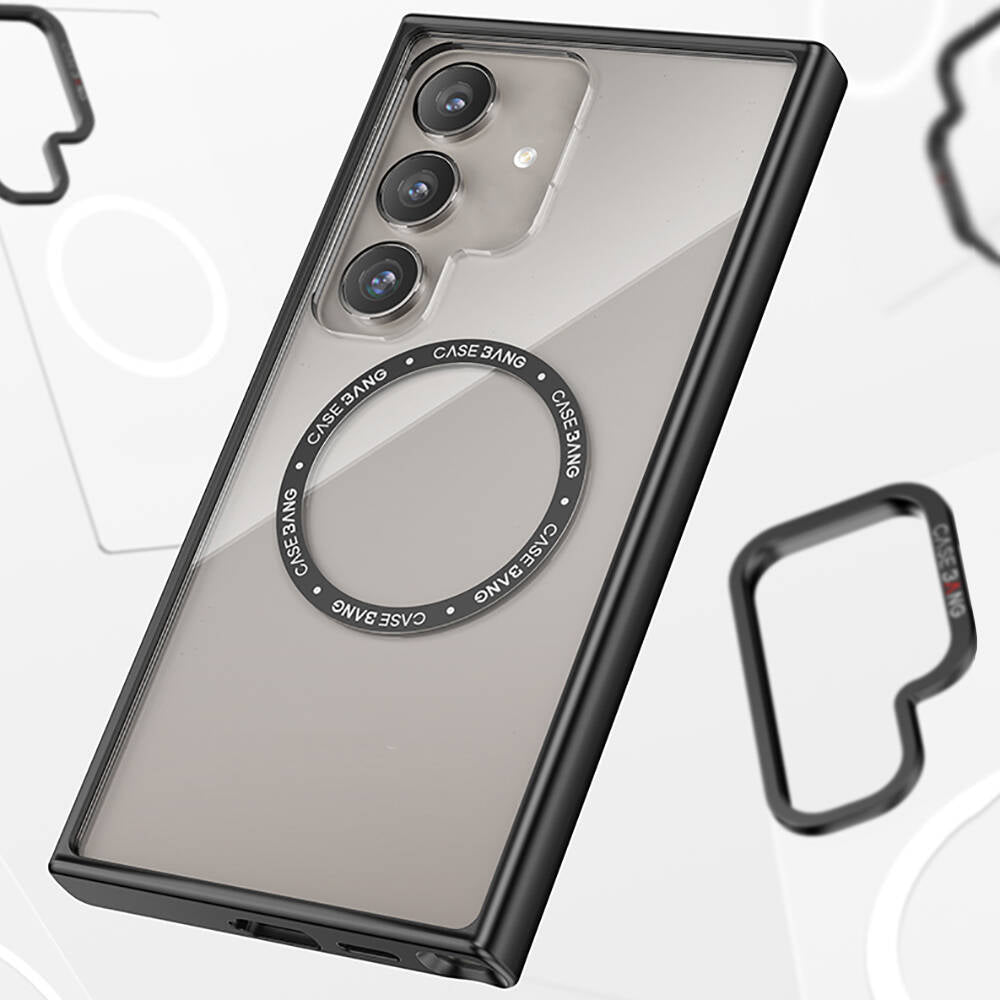 Casebang Body Frame Galaxy S24 M-safe Şarj Özellikli Kılıf Casebang Body Frame Galaxy S24 M-safe Şarj Özellikli Kılıf